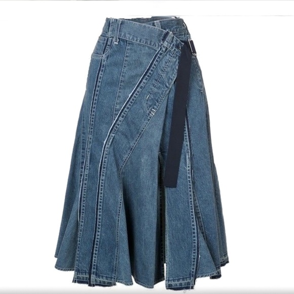 Sacai Dresses & Skirts - Sacai Denim Mermaid Skirt size L